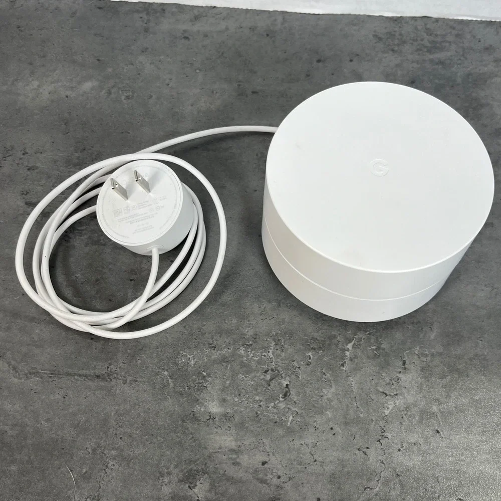 Google Wifi AC1200 Mesh‎ Router Node White G013A w/ Power Adapter G1028